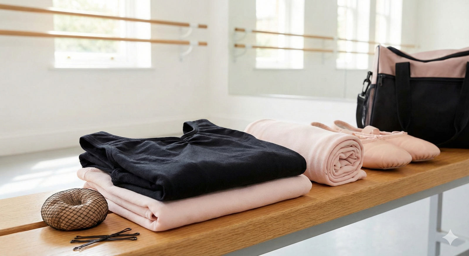 Ropa de ballet limpia y ordenada