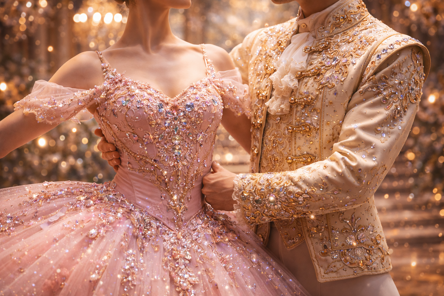 Aurora y Desiré en el Acto Final - Vestuario Imperial